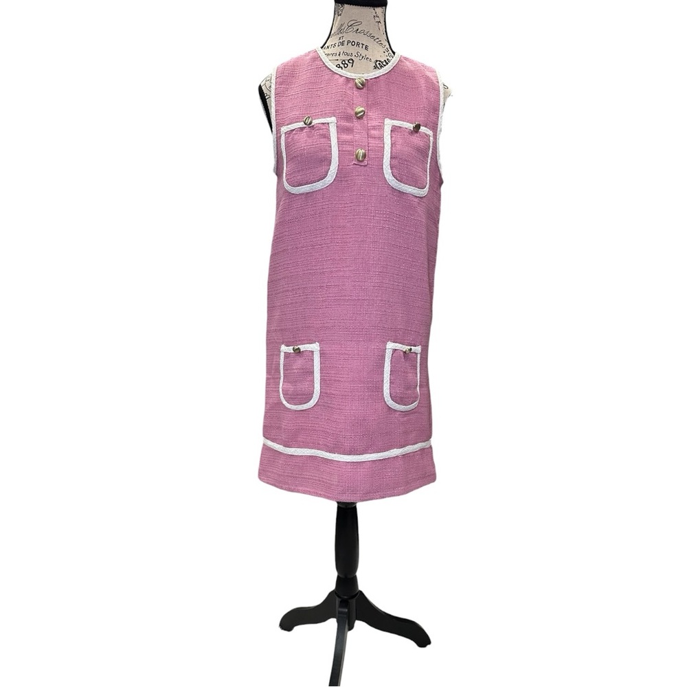 TCEC Pink Colony Tweed Mini Dress - Picture 2 of 11